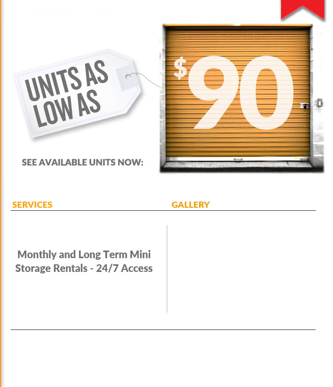 units as low as 90$